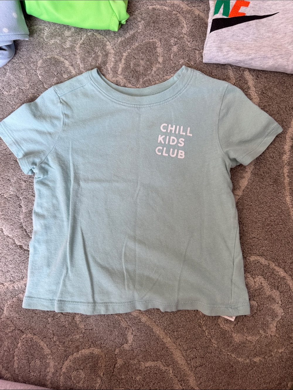 Old Navy Mint Green 'Chill Kids Club' Graphic Tee